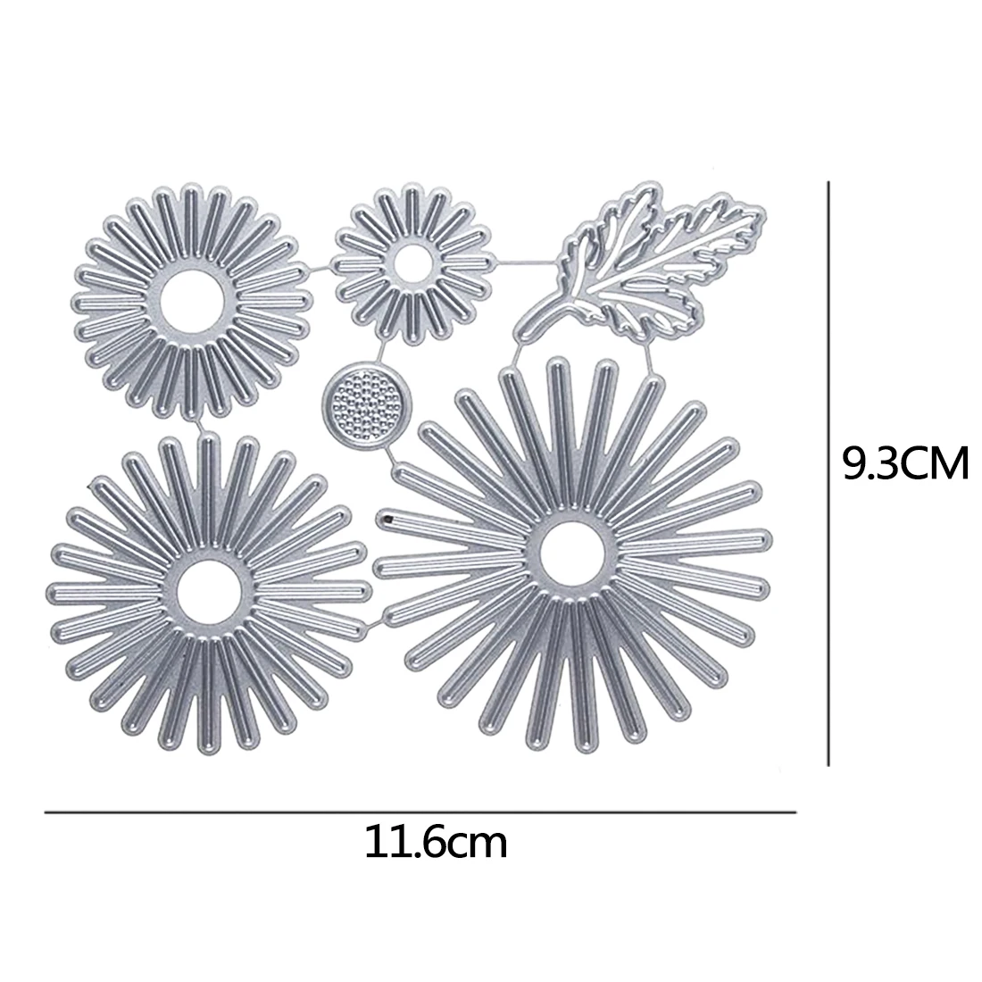  1Pc Flower Circle Stencil Metal Cutting Dies Cut Practice DIY Scrapbooking Album Craft Dies Tool In - 32905478941