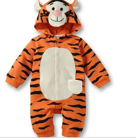 New 2014 baby romper lovely animal newborn baby tiger romper baby boy