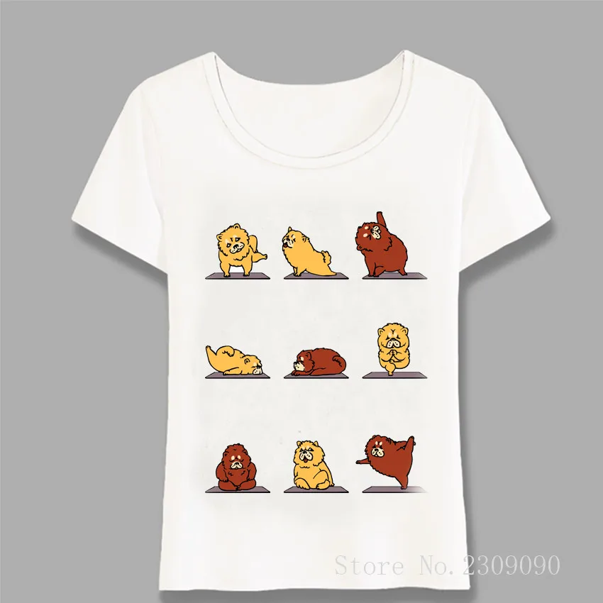 

I Love My Chow Chow Dog Yo Ga Design T-Shirt Funny Women t-shirt Casual Ladies Tops Cool Dog Print Tee Short Sleeve Harajuku