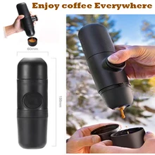 

Mini Coffee Machine Manual Espresso Coffee Maker Portable Pressure Coffeeware Pot Cup Handheld Espresso Maker for Home Traveller