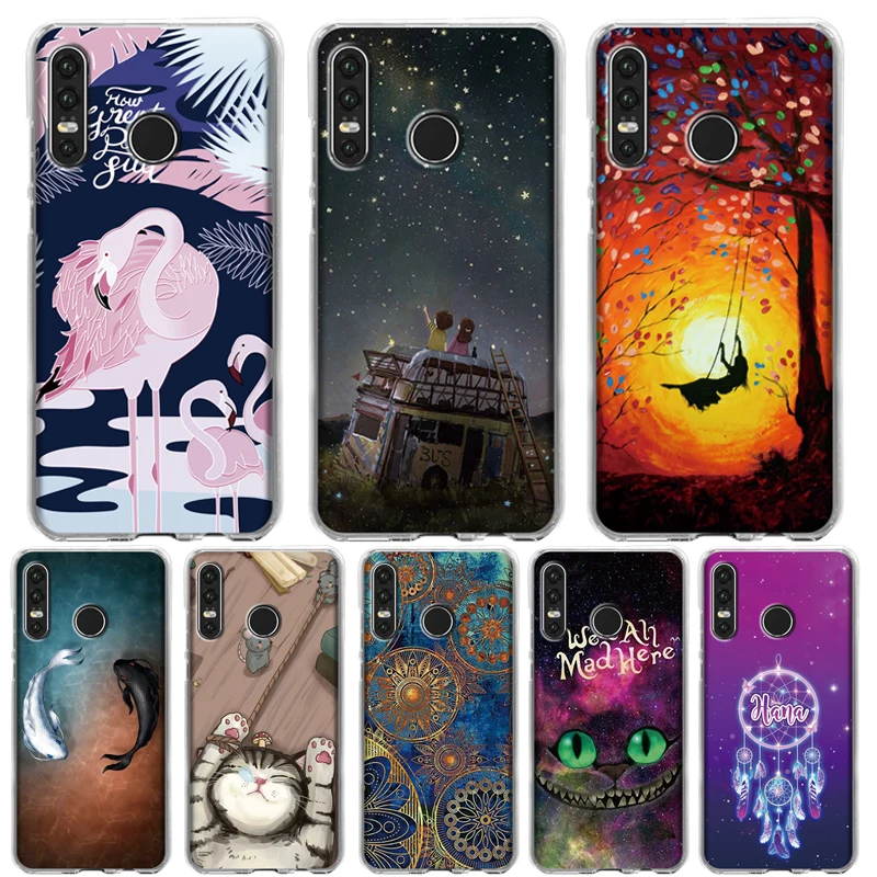 Для Coque huawei P30 Lite 6 2 &quotслучай роскошь силиконовой антидетонационных мягкий чехол