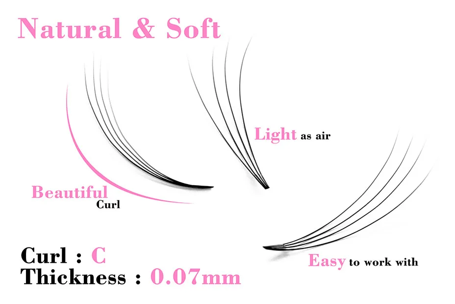 Kimcci 4D натуральные длинные Индивидуальные Кластерные ресницы расширение прививки мягкая норка Наращивание ресниц Накладные Ресницы C Curl ресницы