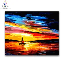 Вышивка крестом посылка diy Цифровая живопись маслом по номерам с комплектами абстрактный стиль украшения гостиничного номера