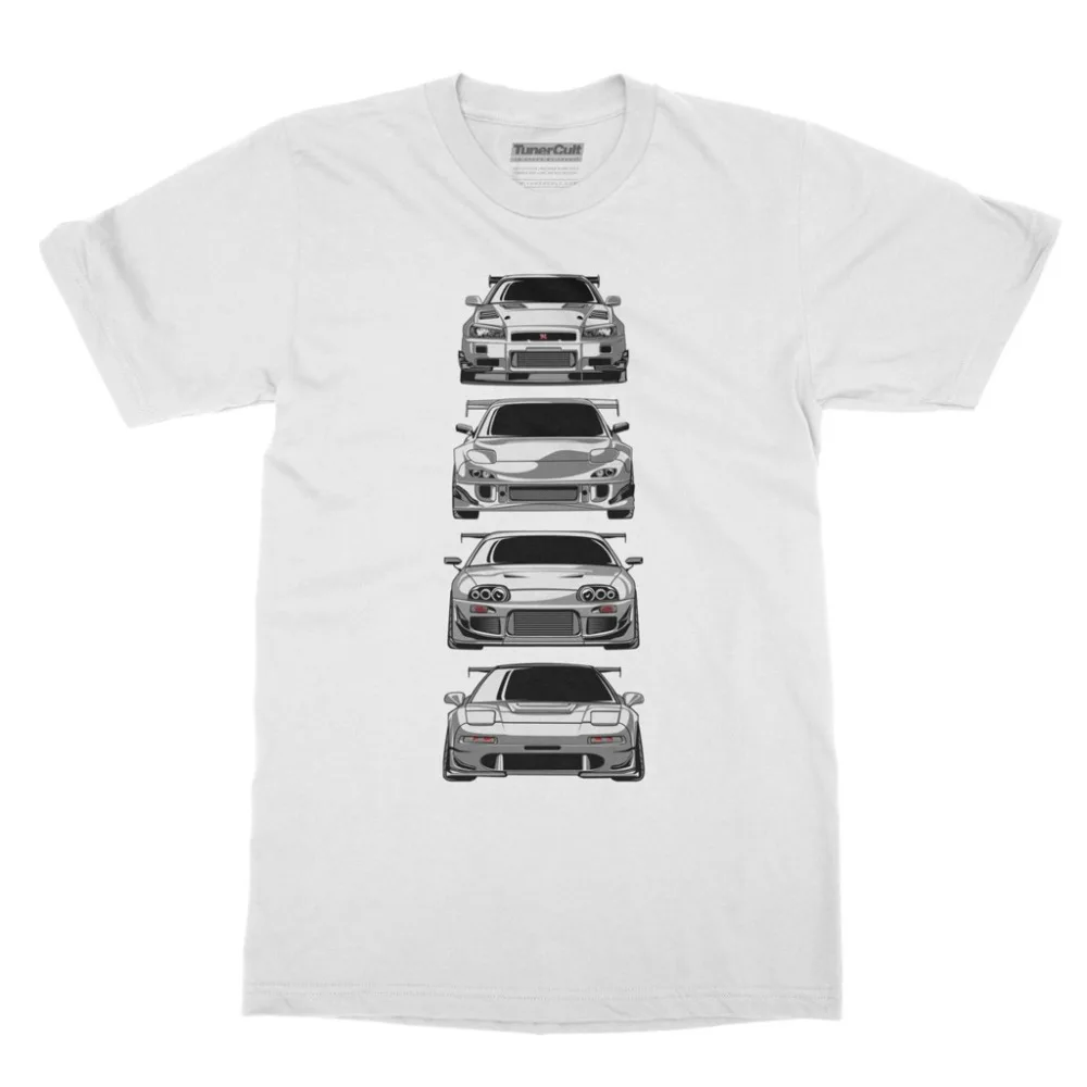 Японская Классическая футболка с изображением машины Legend 90's JDM R34 GTR Skyline RX7 NSX 350Z