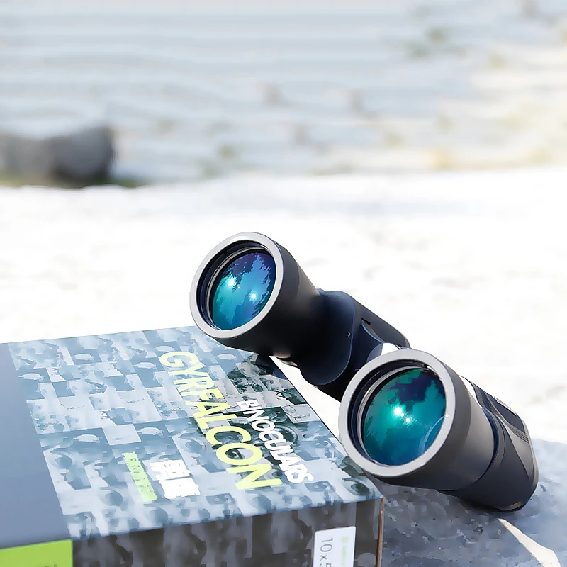 Компактный бинокль 10x50 HD водостойкий lll ночное видение бинокль Открытый Кемпинг Охота телескоп с 24 мм большой окуляр