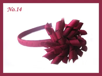 

Free shipping new style 300pcs 2.5'' korker headbands korker hair bows solid ribbon hair bows popular hair bows