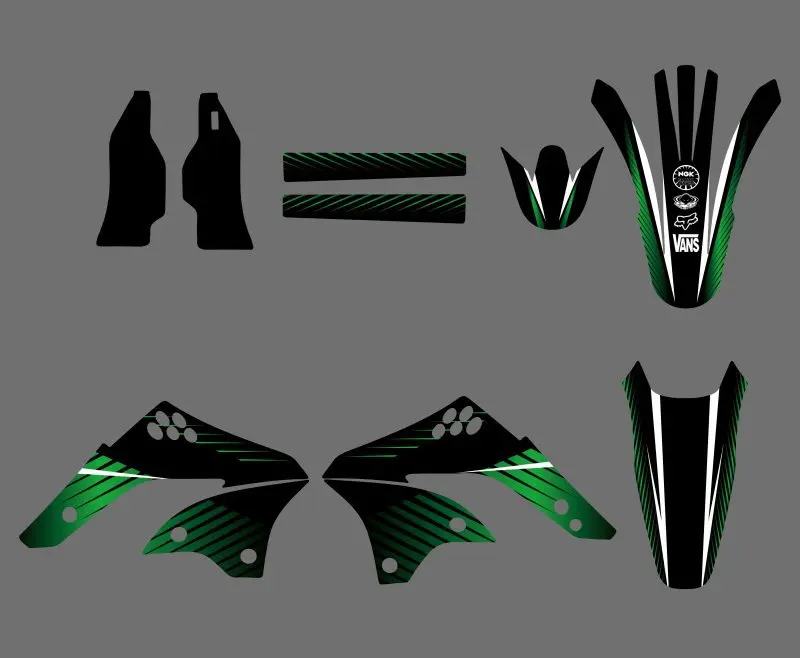 Мотоцикл новая команда Графика фон Наклейка Набор наклеек для Kawasaki KX450F KXF450 KX 450F KXF