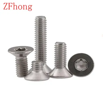 

100PCS M6*8/10/12/16/20/25/30 A2 Stainless Steel Torx Countersunk head machine screw screws