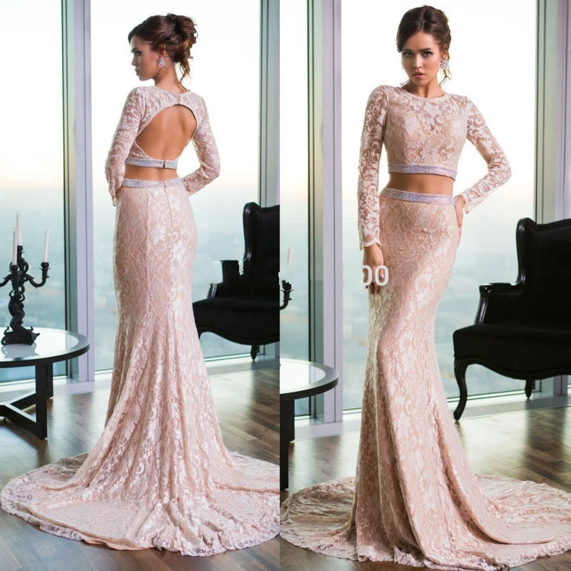 Long Lace Prom Dresses