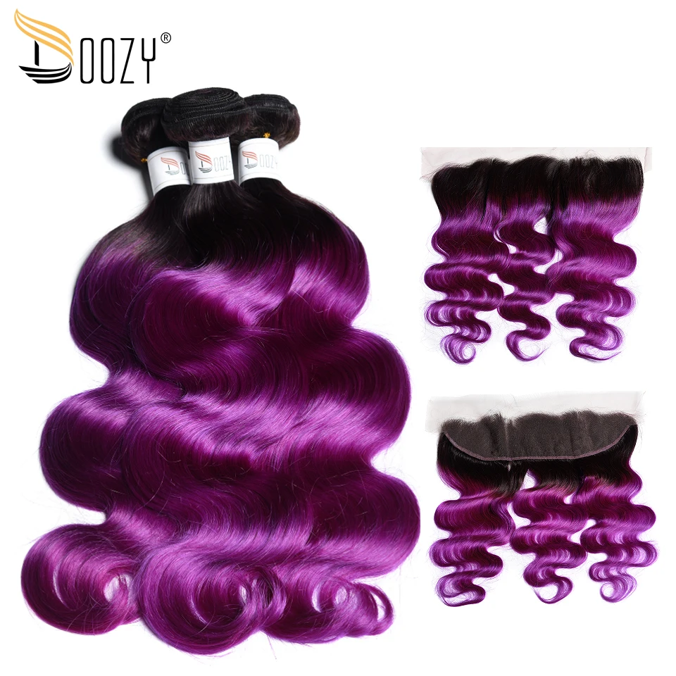 Buy Doozy Brazilian Hair Ombre 1b/Purple Body Wave