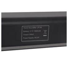 TV Speakers TV Anti-noise Sound Bar 2.0 Channel Speaker System with Mic Black