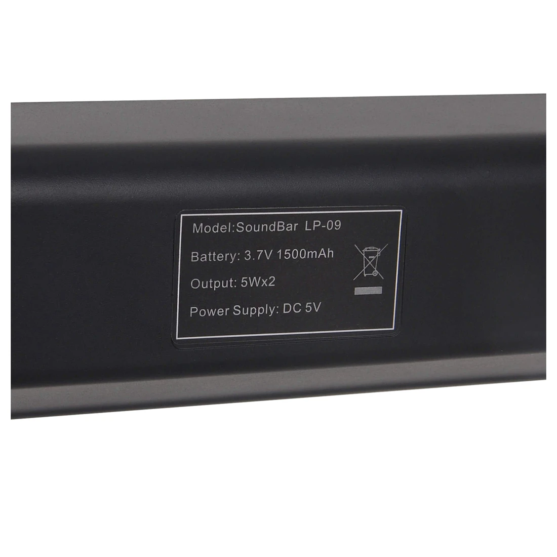 

TV Speakers TV Anti-noise Sound Bar 2.0 Channel Speaker System with Mic Black