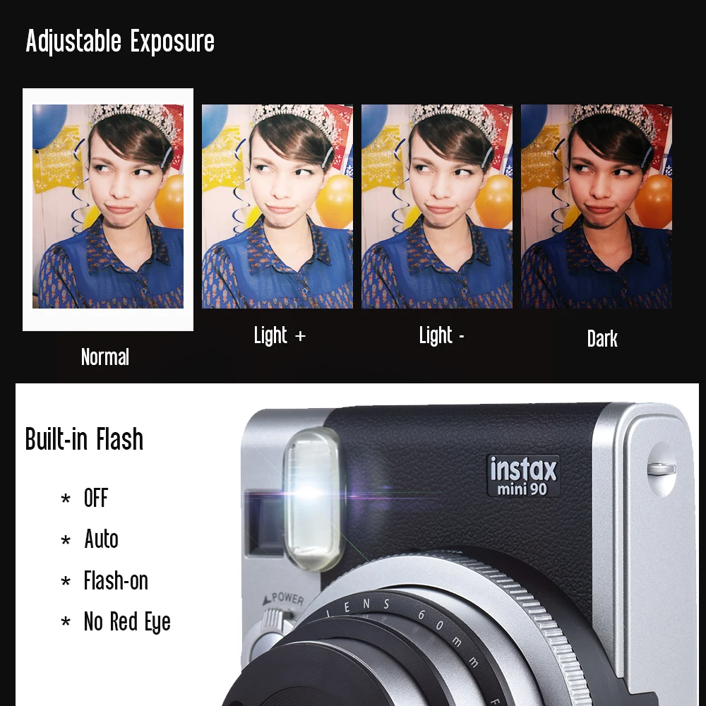 Фотокамера Fujifilm Instax Mini 90 Neo Classic ЖК экран Двойная Экспозиция|Плёночные и