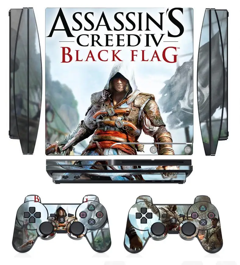 

Assassin 270 Vinyl Skin Sticker Protector for Sony PS3 Slim PlayStation 3 Slim and 2 controller skins Stickers
