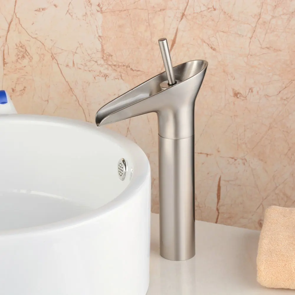 Basin Faucets Nickel Brushed Main Body Material Made of Brass Water