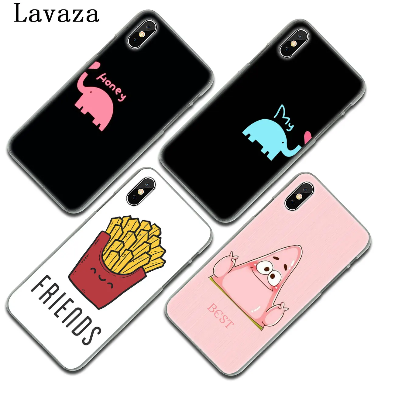 Жесткий чехол для телефона Lavaza Best Friends Girl для iPhone XR X XS 11 Pro Max 10 7 8 6 6S 5 5S SE 4 4S