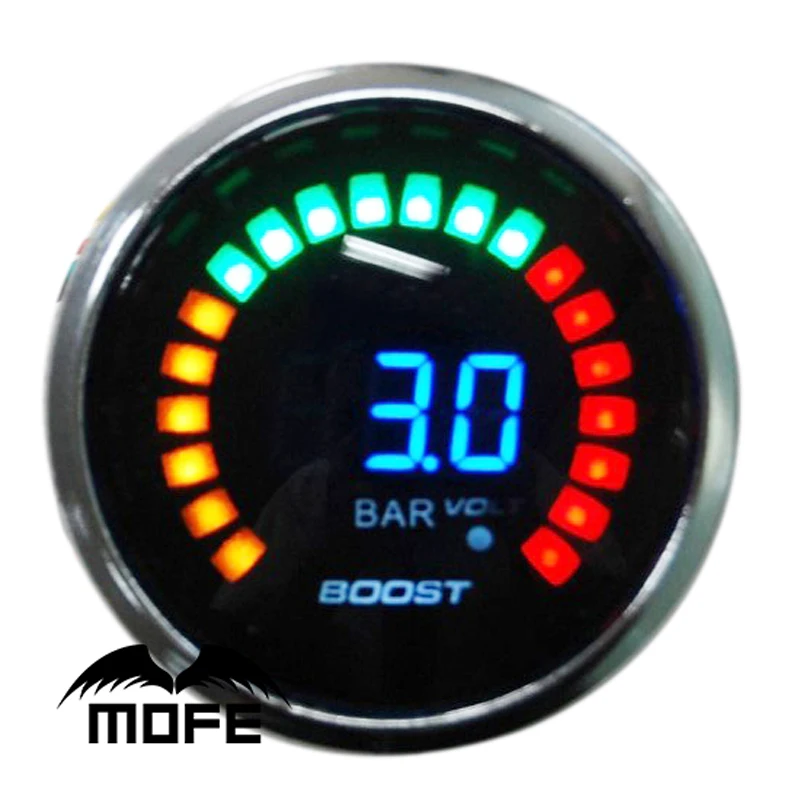 3 шт. оригинальный логотип 52 мм 2 &quot20 ЖК дисплей цифровой бар Turbo Boost