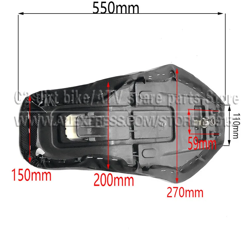 Сиденье для квадроцикла 50cc/70cc/90cc/110cc/125CC подходит китайских маленьких