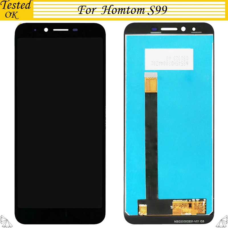 

5.5 inch For Homtom S99 LCD Display + Touch Screen Digitizer Assembly 100% Tested Working LCD+Touch Digitizer for S99 LCD