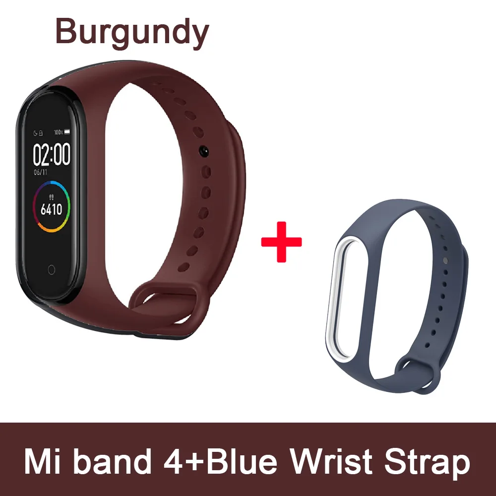 Xiaomi Mi Band 4 фитнес-браслет AMOLED цветной экран браслет BT 5,0 135 мАч водонепроницаемый пульсометр - Цвет: As picture