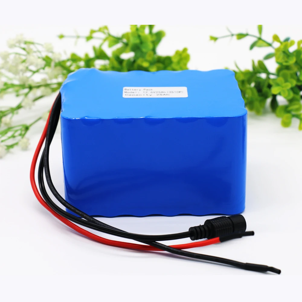 

KLUOSI 12V Battery High Power 3S10P 11.1V12.6V25Ah Lithium Ion Battery Pack with 60A Balance BMS for Inverter /Sightseeing Car