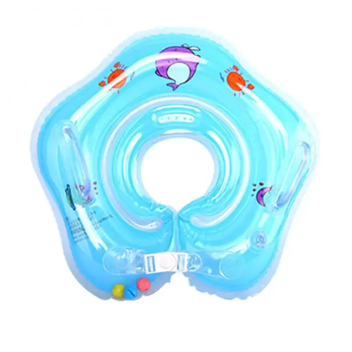 Горячие детские кольца для плавания с двойным декором Безопасности плавающий ПВХ надувной матрас для бассейна с ручкой MCK99