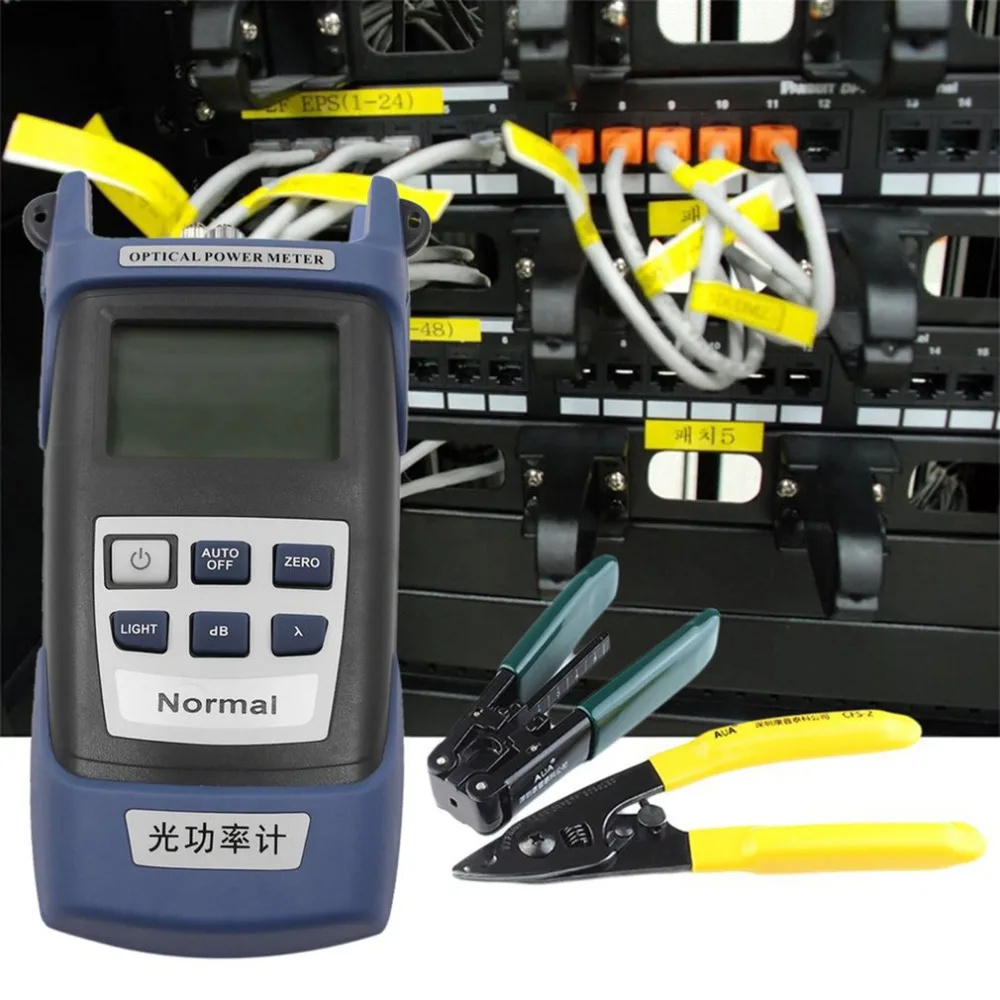 Практичный Волоконно-Оптический FTTH Набор инструментов с FC-6S волоконно-Кливер и оптический измеритель мощности 5 км Визуальный дефектоскоп