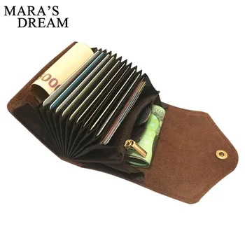 

Mara's Dream Brand Hot Sale PU Leather Unisex Card Holder Wallets Female Credit Card Holders Women Pillow Card Holder Purse Bags
