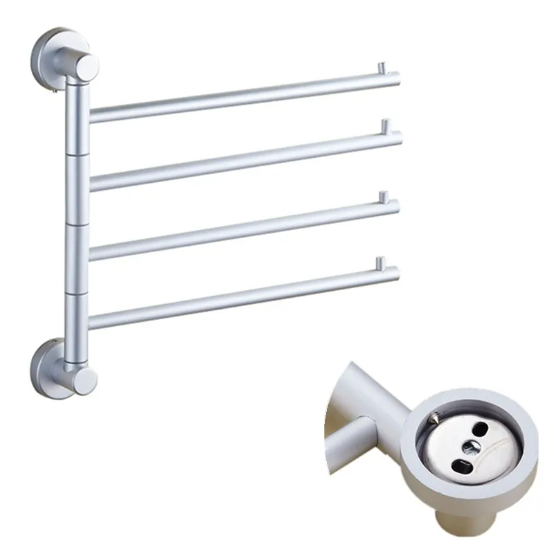 1Pcs 4 Layers High Quality Bathroom Products Screw Fixed Towel