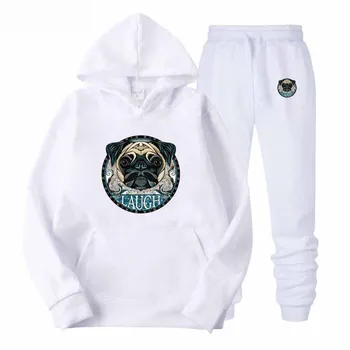 

Wear the pug hoodie man fun cartoon hoodie man hoodie sweatshirt 2019 latest hipster hip hop version of Streetwear