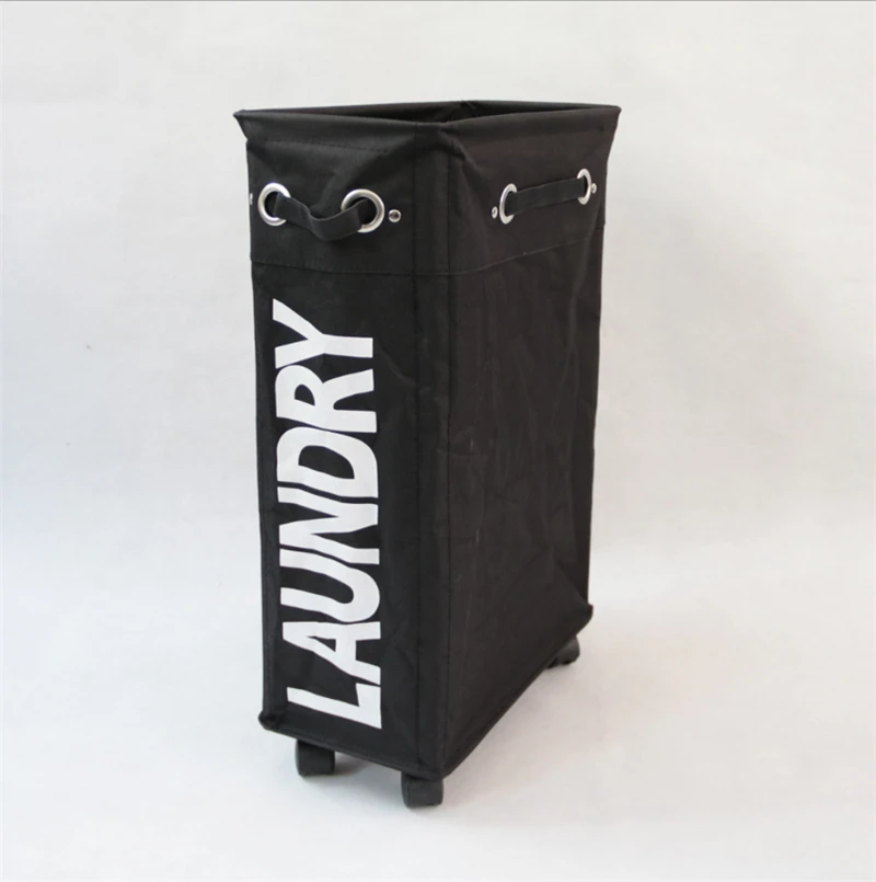 

Collapsible laundry basket large covered creative Ideas wheels dirty laundry basket waterproof clothe sundries Laundry basket A