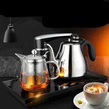 Полностью автоматический электрический чайник для воды 304 из нержавеющей стали, теплоизолирующая сохранение чайный набор для подогрева анти-сухой защиты