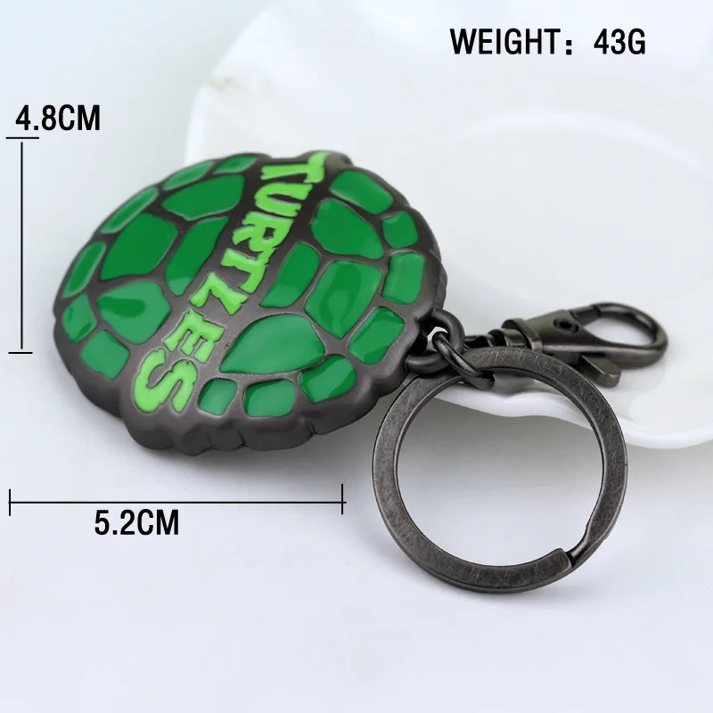 Dongsheng Черепашки-ниндзя металлические брелки эмаль TMNT черепаха оболочки брелок для ключей для женщин мужчин сумка автомобиль подарок-50