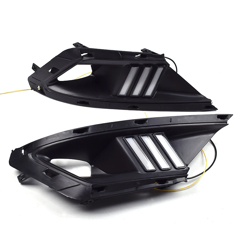 

Fog Lamp Light for Toyota Carola 2017 Daytime Running Light DRL LED Day Driving Light Yellow Turning Signal