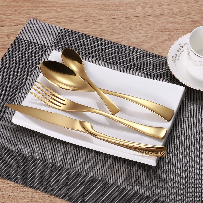 Набор столовых приборов из нержавеющей стали 4 шт./компл.|steak knives forks|knife forkdinnerware set |