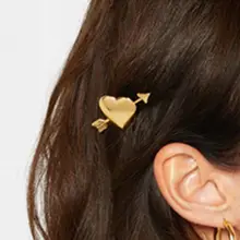 Женская Свадебная Милая расческа для волос в форме стрелы сердца купина металлиметаллиметаллиметалла золотзолотзолотзолотзолотзолотзолотзолотзолотзолотзолотзолотювелирювелирзаколзаколка для волос в европейском стиле