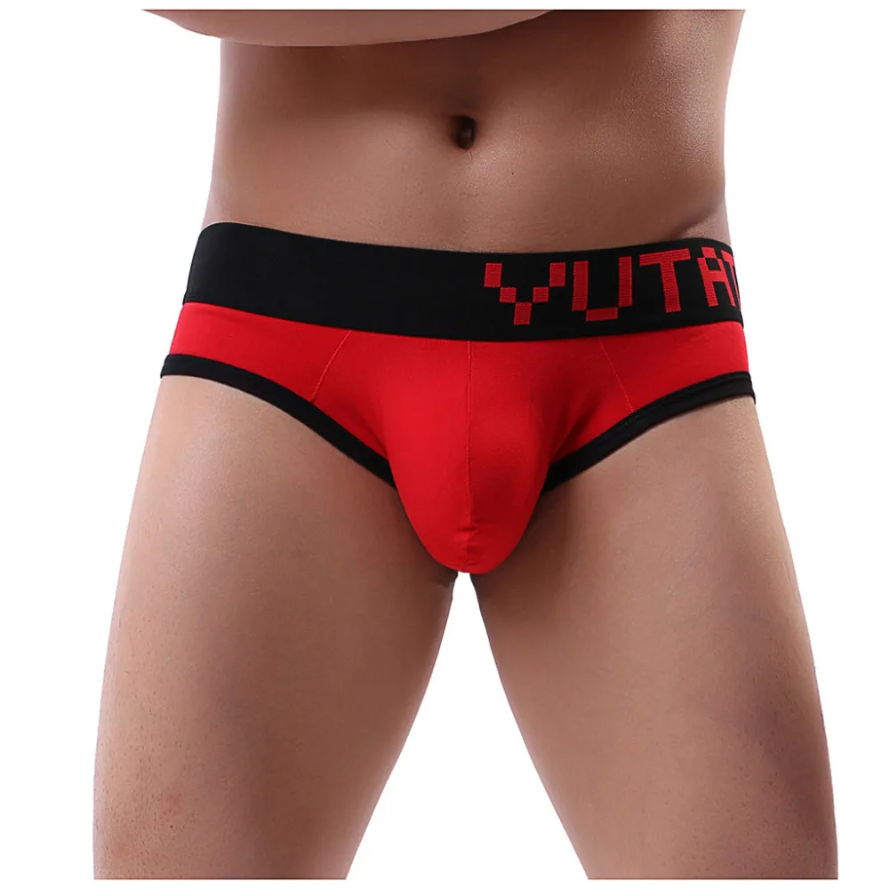 2019 Men's briefs sexy cotton stretch pants casual beach shorts men breathable sports briefs sexy hombre non-slip 40J10 (3)