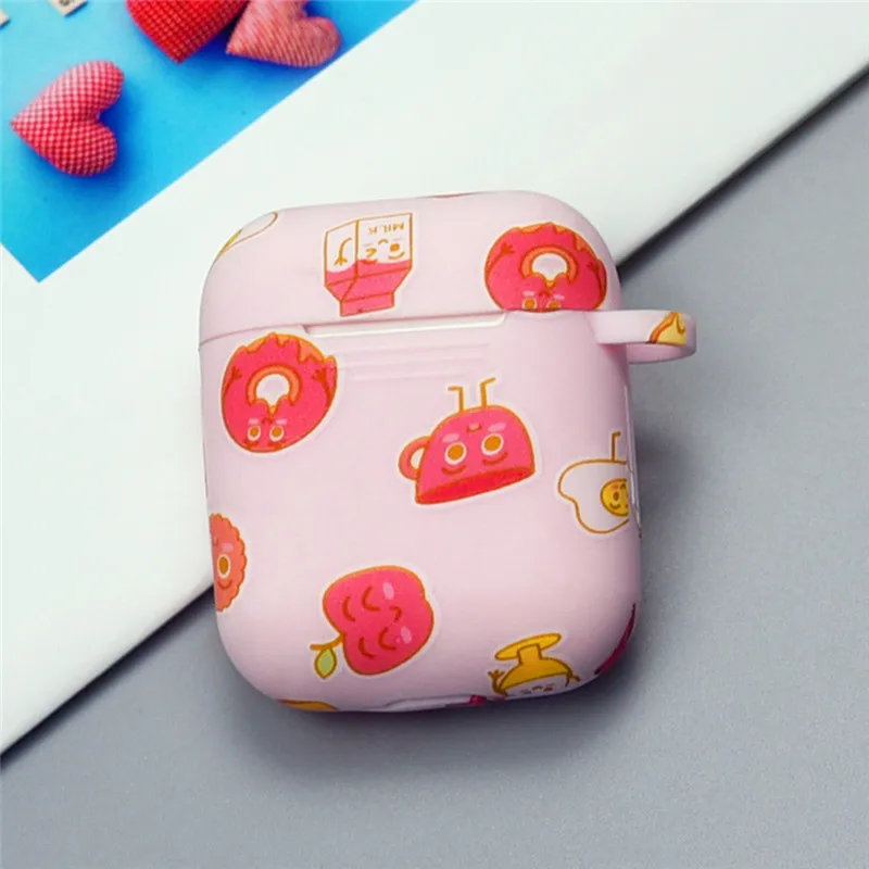 Чехол для Air Pods милый силиконовый чехол Bluetooth наушников аксессуары