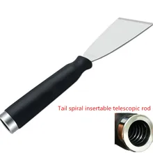 1 шт. Многофункциональный шпатель из нержавеющей стали с толстым лезвием, антикоррозийный шпатель для штукатурки, полированный скребок для протирания