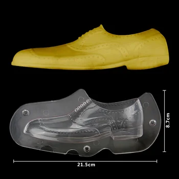 

(4pcs/lot)Free Shipping New Plastic Transparent Man's Leather Shoes Shape Chocolate Mould