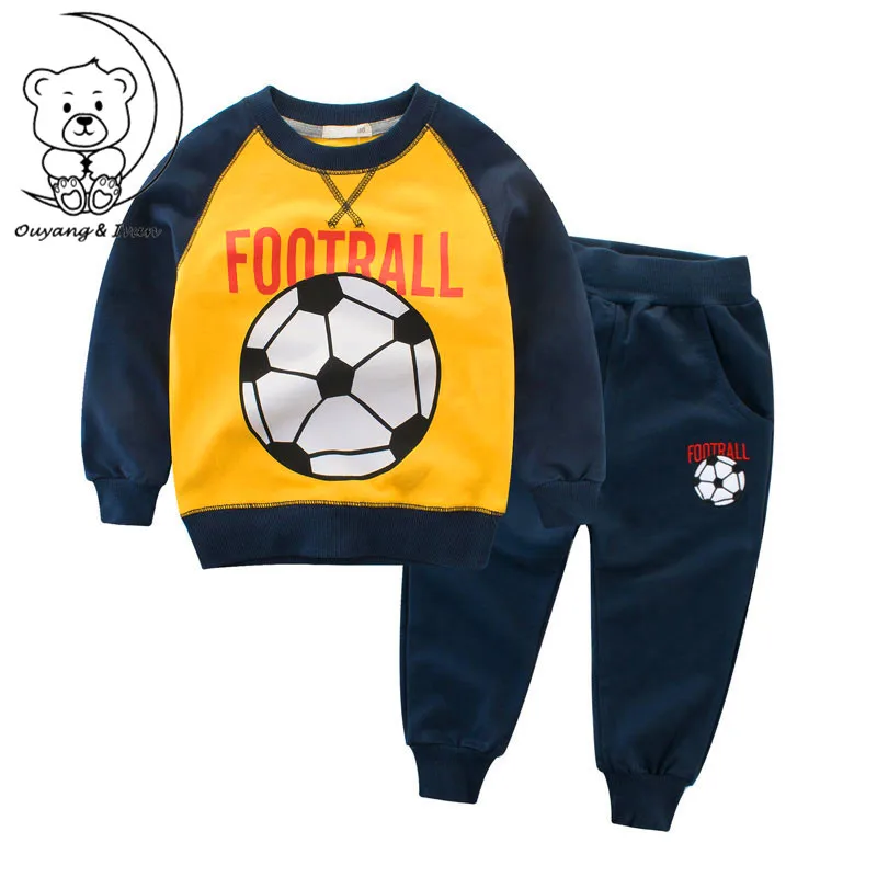 

New Autumn Boys Sets100%Cotton Boys Sportwear Kids sets Children's Clothing Two-pieces Suits Boys Clothes 4 Colours Kid Pullover