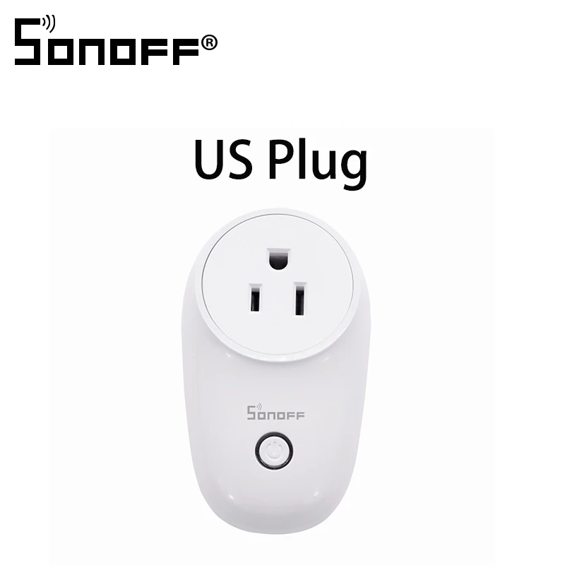 Sonoff S26 Базовая WiFi умная розетка AU/CN/EU/UK/US Беспроводная вилка умный дом переключатель питания розетки работают с Alexa Google Assistant - Комплект: S26 US