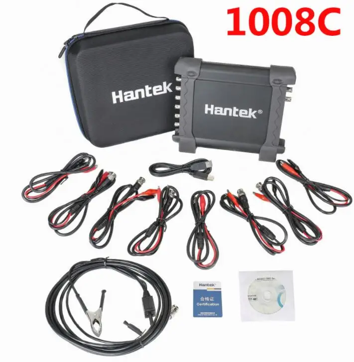 Hantek 1008C 8CH 12 бит PC USB Автоматический прицел/DAQ/8CH Программируемый генератор osciloscopio Hantek1008 для автомобиля диагностический инструмент - Цвет: 1008C