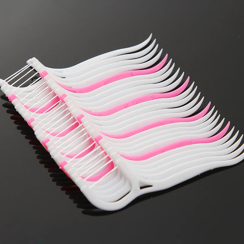 Gaura superfine wire flat toothpick floss pick teeth tooth brushing