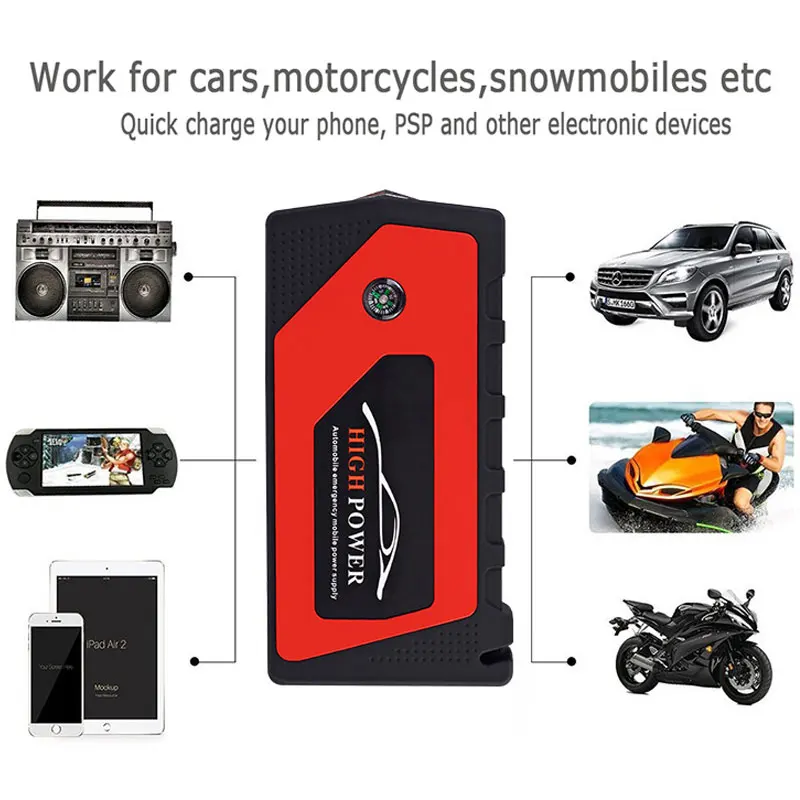 

Rechargeable Battery for Diesel 6.0L High Power Car Battery Emergency Auto Power Bank Booster