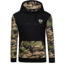 Hoodies Männer 2016 Marke Männlichen Langarm-kapuzenshirt Camouflage Splicing Sweatshirt Herren Moletom Masculino Hoodies Schlanke Trainingsanzug 2XL