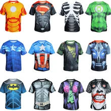 Мужская футболка с короткими рукавами для велоспорта, спорта, велосипеда, велосипедная футболка, одежда с Бэтменом, Суперменом, Тором, Железным человеком, человеком-пауком из мультфильма