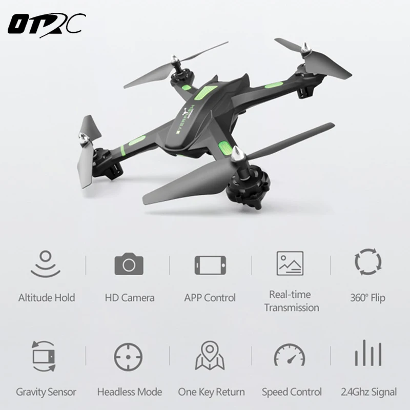 Дрон OTRC RC S5 вертолет Радиоуправляемый квадрокоптер 2 4 ГГц 4CH 6 осей 2MP HD камера RTF