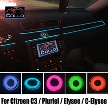 9 м набор EL провода/для Citroen C3/Pluriel/Elysee/C-Elysee/Car романтическую атмосферу лампа/консоли декоративные полосы/Сделай сам