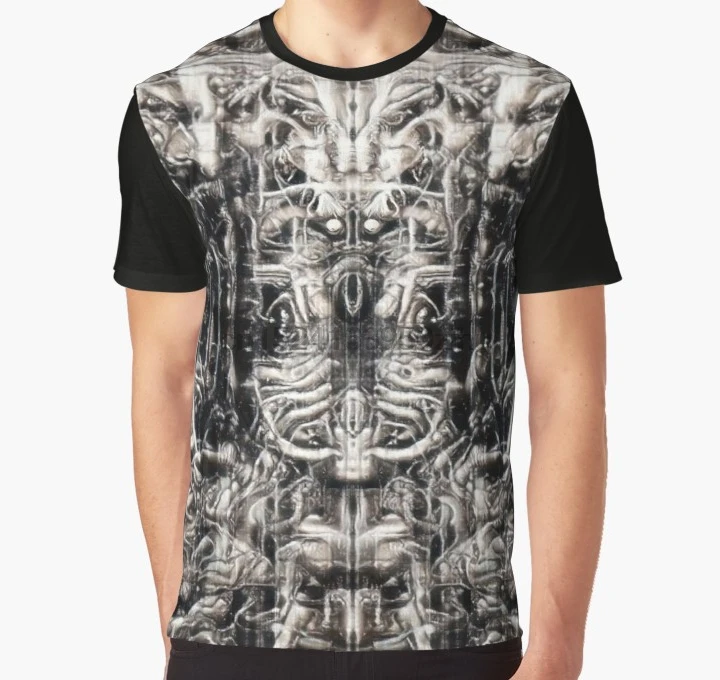 

All Over Print 3D Tshirt Men Funny T Shirt Giger Resurrection Graphic T-Shirt